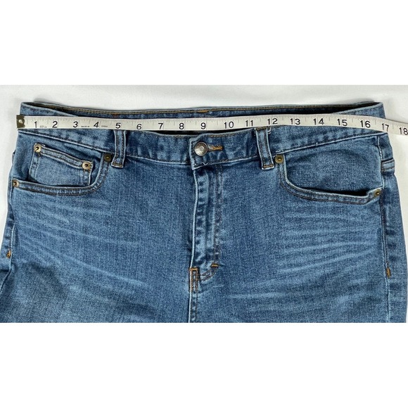 Ralph Lauren Jeans Women's 14 Classic Straight High Rise Denim Whiskering Detail - Picture 11 of 14